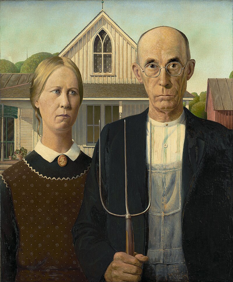 American Gothic Grant Wood 1930