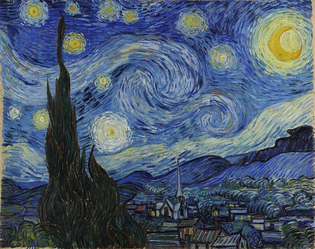 The Starry Night Vincent van Gogh 1889