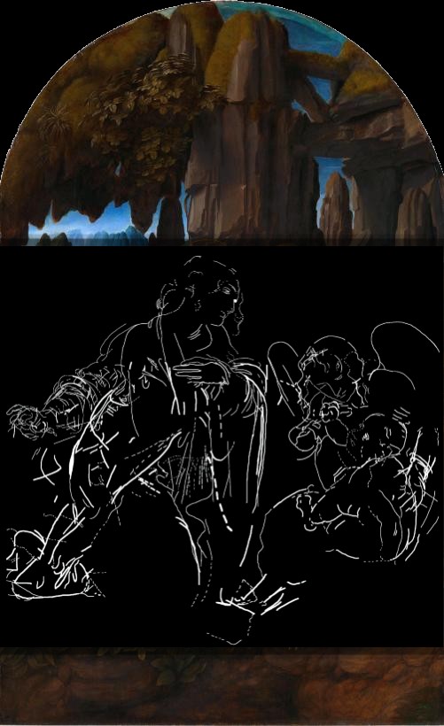 Приховане за шаром фарби зображення - Діва Скель - Леонардо