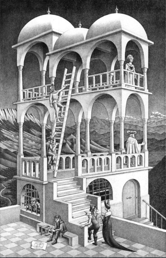 Бельведер - М.Ешер