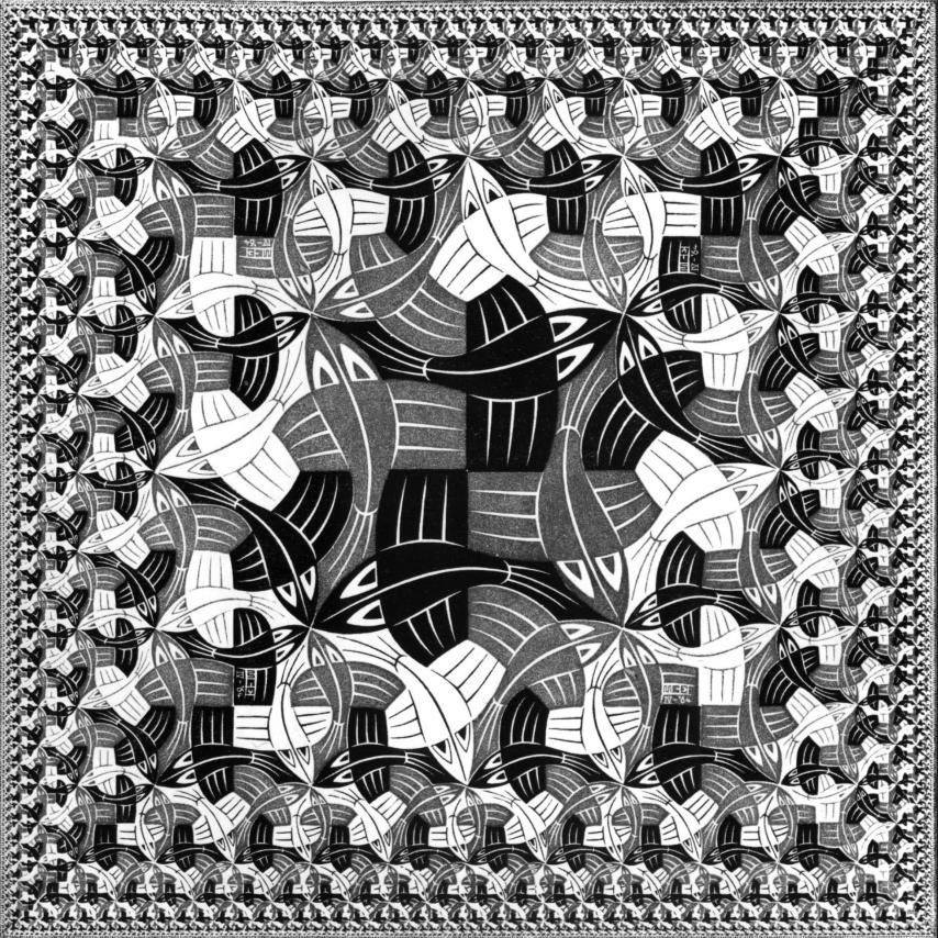 Межа квадрата, М.Ешер