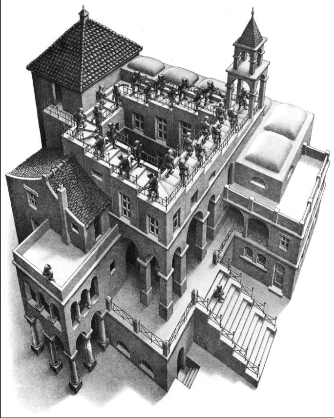 Вгору та вниз, М.Ешер