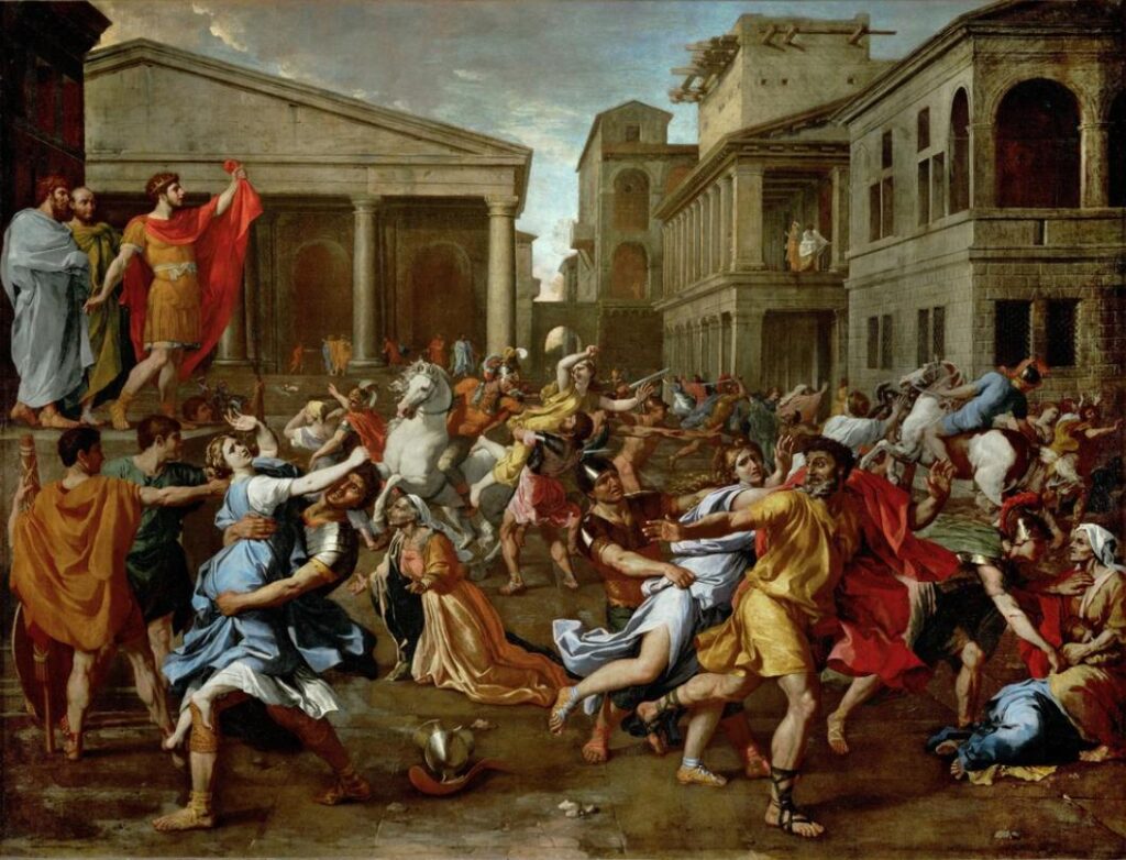 Викрадення сабінянок, Ніколя Пуссен