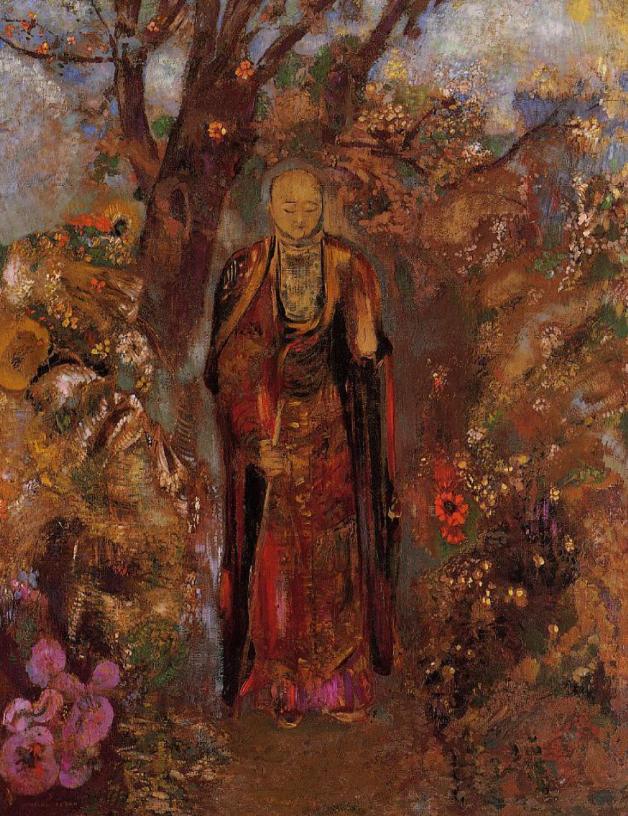 Будда серед квітів - Редон