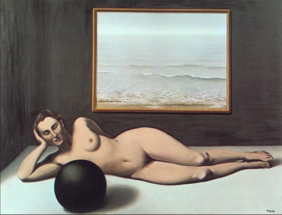 Купальниця між Світлом та Темрявою, Рене Магрітт