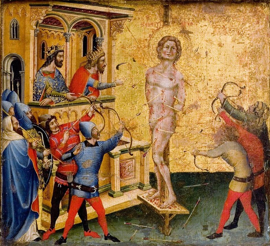 Поліптих Martyrdom of Saint Sebastian, Ніколо Семітеколо
