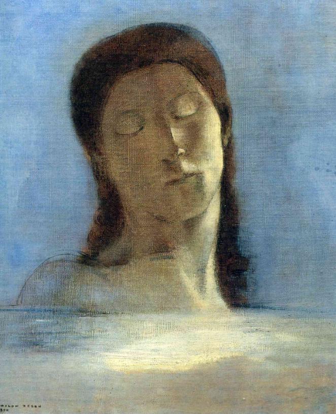 Оділон Редон - Заплющені очі. Символізм та містицизм в живописі 19-20ст.