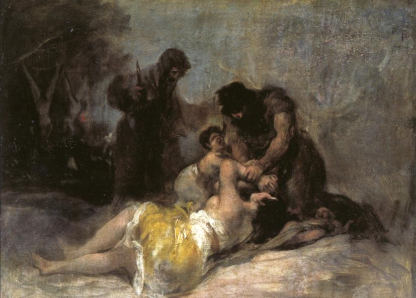 Сцена вбивства і пограбування - Гойя
