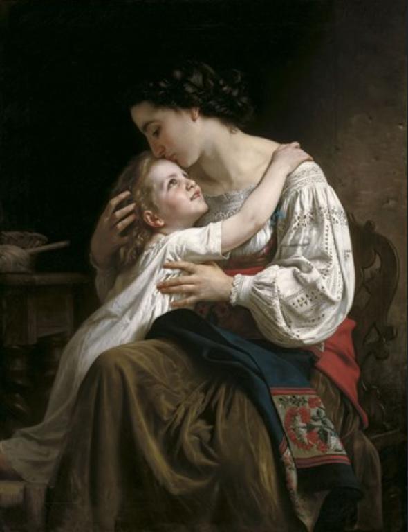 емоційна складова картини - Піднімаючи її, Адольф Вільям Бугро