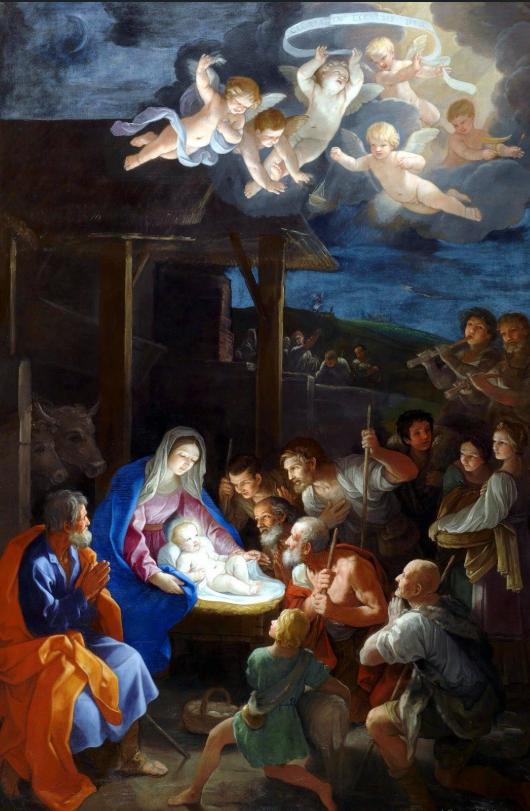 акцентування кольором -Гвідо Рені - Поклоніння пастухів