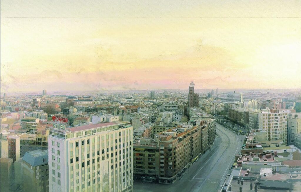 Вид на Мадрид з Торрес-Бланкас
Антоніо Лопес Гарсія